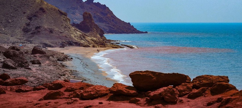 Rotes Meer Küste Hormoz Insel, Iran